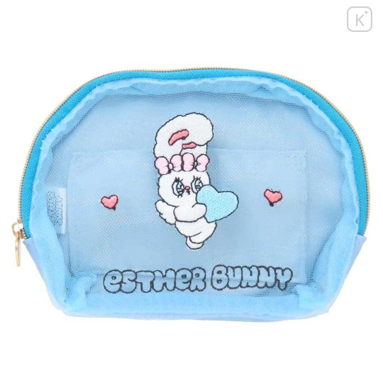 Japan Esther Bunny Mini Pouch & Tissue Case - Blue - 1