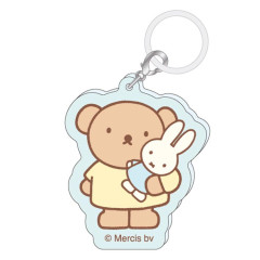 Japan Miffy Charm Tag Keychain - Boris : Miffy Plush Toy