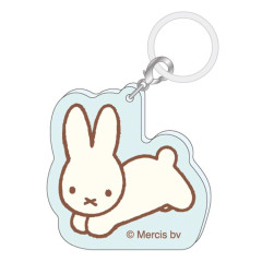 Japan Miffy Charm Tag Keychain - Rabbit