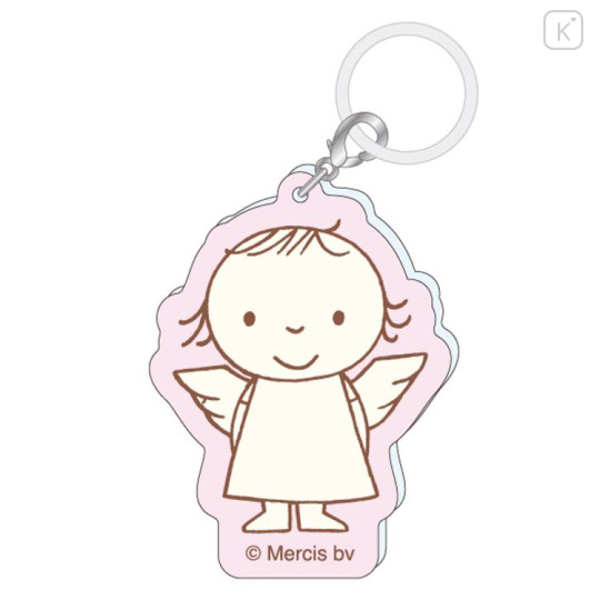 Japan Miffy Charm Tag Keychain - Angel - 1