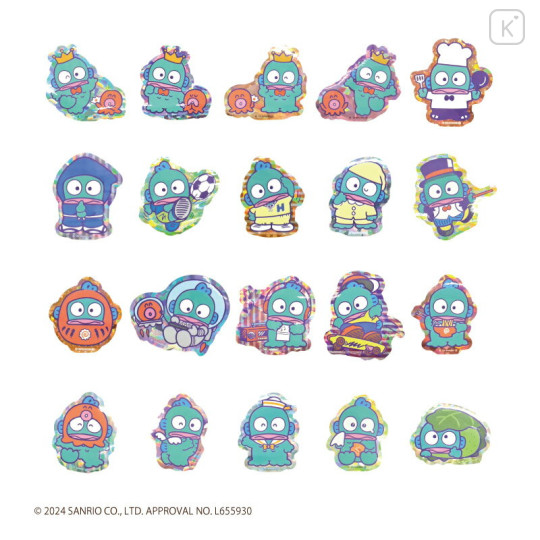 Japan Sanrio Trading Sparkly Sticker Box Set - Hangyodon : 40th Anniversary - 3