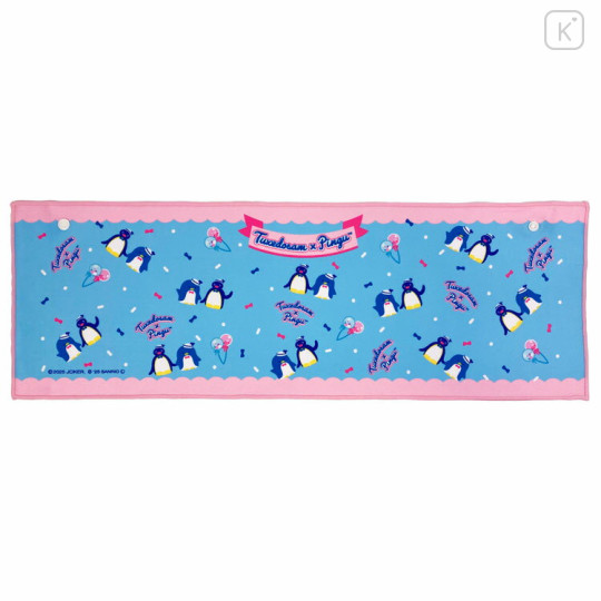 Japan Pingu × Sanrio Cool Towel - Tuxedosam : Light Pink Blue Party - 1