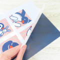 Japan Pingu A4 Clear File Folder - Pingu & Pinga Blue White Red - 3