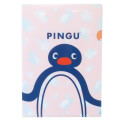 Japan Pingu A4 Clear File Folder - Pingu White Orange - 1