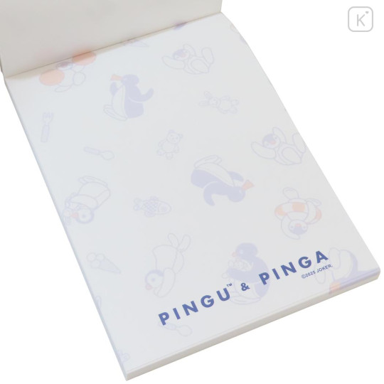Japan Pingu A6 Notepad - Pingu & Pinga Blue White Red - 2