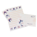 Japan Pingu Letter Envelope Set - Pingu & Pinga Blue White Red - 1
