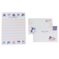 Japan Pingu Letter Envelope Set - Pingu & Pinga Blue White Red - 2