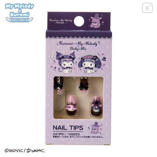 Japan Sanrio Nail Tips - Kuromi & My Melody : Dolly Mix - 1