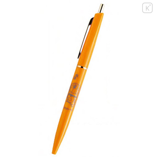 Japan Doraemon Clic Gold Ballpoint Pen - Doraemon : Happy Orange - 1