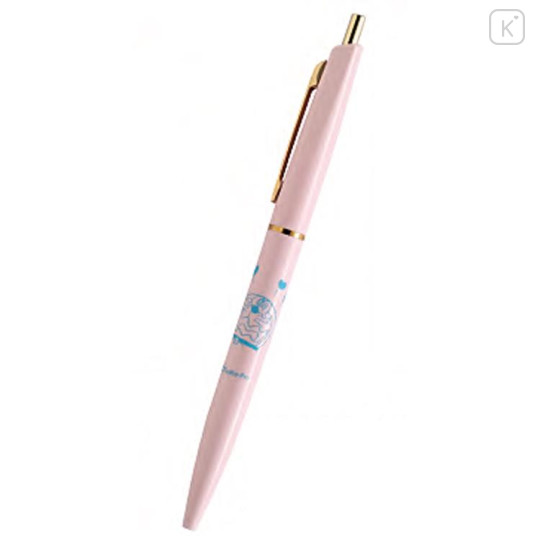 Japan Doraemon Clic Gold Ballpoint Pen - Doraemon : Love It Pink - 1