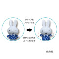 Japan Miffy Action Mascot Ballpoint Pen - Miffy : Blue Dress Flower - 3