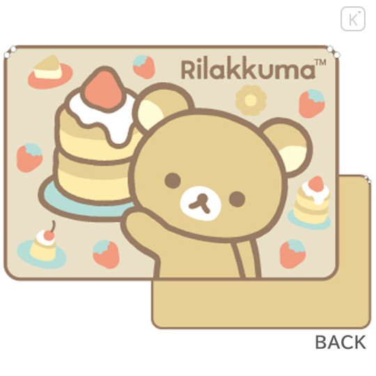 Japan San-X Flannel Lap Blanket - Rilakkuma : Strawberry Dessert - 2