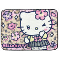 Japan Sanrio Flannel Lap Blanket - Hello Kitty : Retro Heisei Kogal Y2K - 1