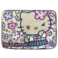 Japan Sanrio Flannel Lap Blanket - Hello Kitty : Retro Heisei Kogal Y2K Tan - 1