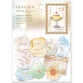 Japan Q-LiA Wax Style Seal Sticker - Junkissa Memory Holographic Silver Gold Foil - 1