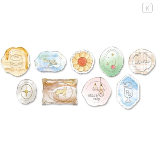 Japan Q-LiA Wax Style Seal Sticker - Junkissa Memory Holographic Silver Gold Foil - 2