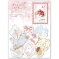 Japan Q-LiA Wax Style Seal Sticker - Shortcake Memory Holographic Silver Gold Foil - 1