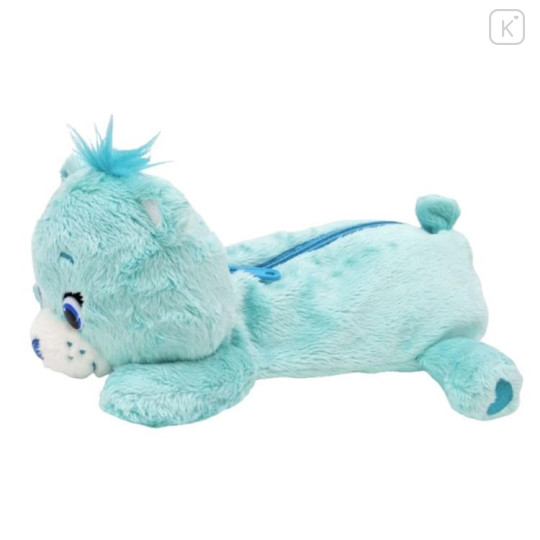 Japan Care Bears Fluffy Plush Pen Case - Wish Bear - 1