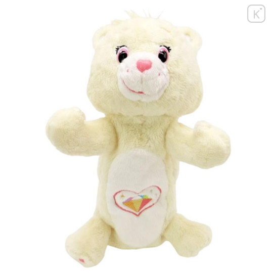 Japan Care Bears Fluffy Plush Pen Case - Sparkle Heart Bear - 2