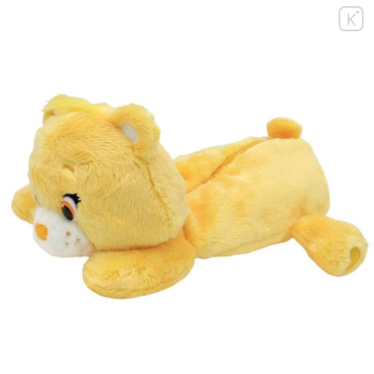 Japan Care Bears Fluffy Plush Pen Case - Funshine Bear - 1