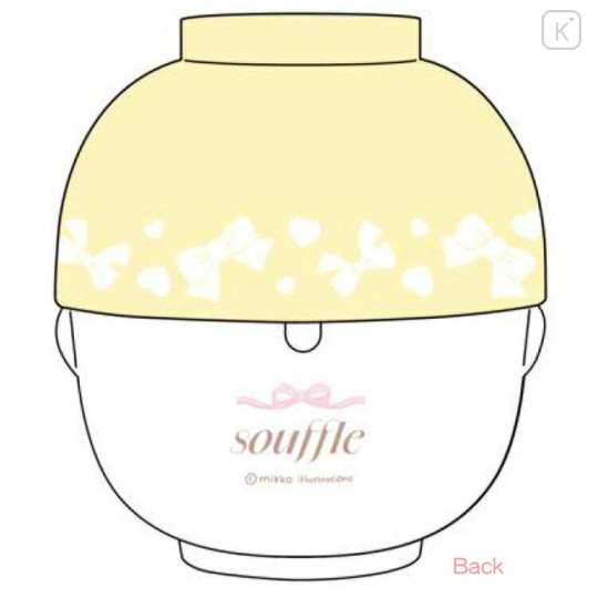 Japan Mikko Illustrations Ceramic Tea Bowl & Melamine Soup Bowl Set - Souffle - 2