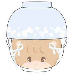 Japan Mikko Illustrations Ceramic Tea Bowl & Melamine Soup Bowl Set - Latte