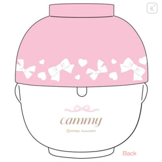 Japan Mikko Illustrations Ceramic Tea Bowl & Melamine Soup Bowl Set - Cammy - 2