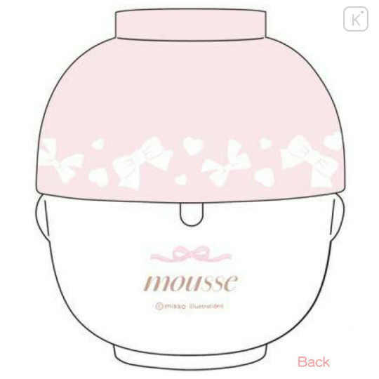 Japan Mikko Illustrations Ceramic Tea Bowl & Melamine Soup Bowl Set - Mousse - 2