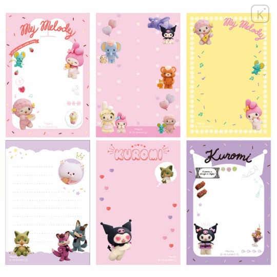 Japan Sanrio Patapata Memo - Kuromi & My Melody : Netflix Yellow - 2