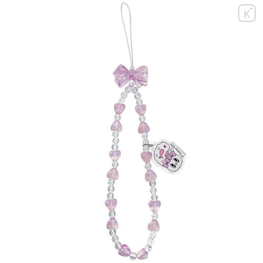 Japan Esther Bunny Bead Strap with Mascot - Ribbon Purple - 1