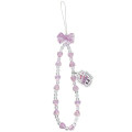 Japan Esther Bunny Bead Strap with Mascot - Ribbon Purple - 1