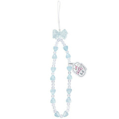 Japan Esther Bunny Bead Strap with Mascot - Ribbon Blue