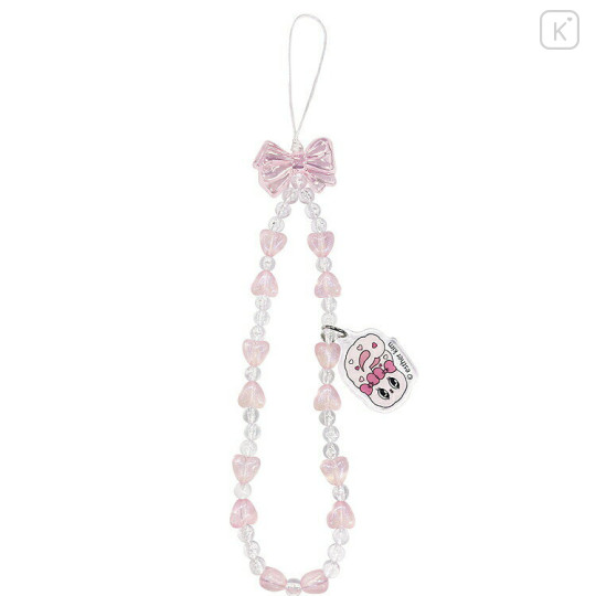 Japan Esther Bunny Bead Strap with Mascot - Ribbon Pink - 1