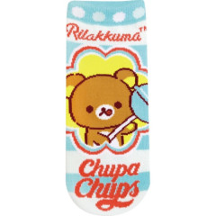 Japan San-X Socks - Rilakkuma : Chupa Chups Turquoise Blue