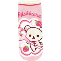 Japan San-X Socks - Korilakkuma : Chupa Chups Strawberry Pink