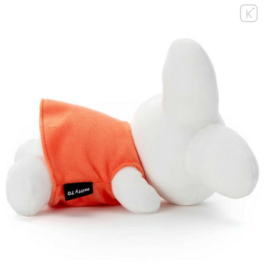Japan Miffy Sleeping Friend Plush Toy (S) - Miffy : 70th Anniversary Orange Dress - 2