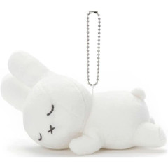 Japan Miffy Mascot Holder - Miffy : Sleeping Friend White