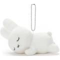 Japan Miffy Mascot Holder - Miffy : Sleeping Friend White - 1