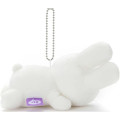 Japan Miffy Mascot Holder - Miffy : Sleeping Friend White - 2