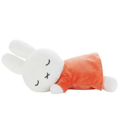 Japan Miffy Sleeping Friend Plush Toy (M) - Miffy : Orange Dress