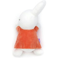 Japan Miffy Sleeping Friend Plush Toy (M) - Miffy : Orange Dress - 3