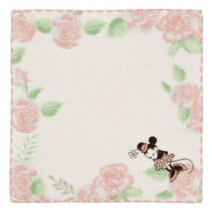 Japan Disney Store Gauze Towel - Minnie : Flower Watercolor