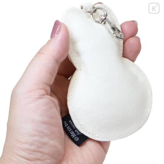 Japan Miffy Die-cut Keychain - Miffy : Bruna Rhine Stone Face - 2