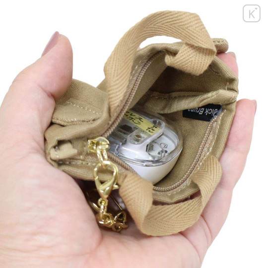 Japan Miffy Miniature Keychain Bag Charm - Boris : Bruna Mini Tote Face - 3