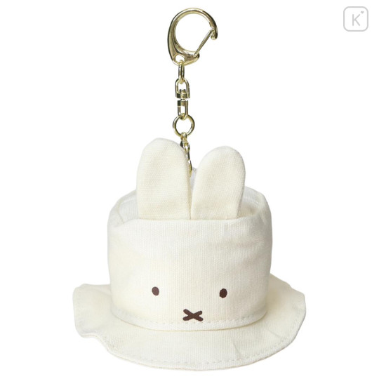 Japan Miffy Miniature Keychain Bag Charm - Miffy : Bruna Mini Hat Face - 1