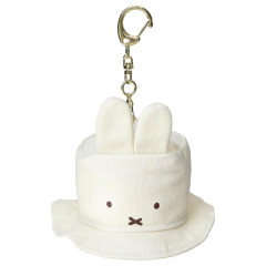 Japan Miffy Miniature Keychain Bag Charm - Miffy : Bruna Mini Hat Face