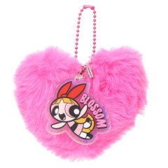 Japan The Powerpuff Girls Dangling Tail Mascot Bag Charm - Blossom Heart Pink