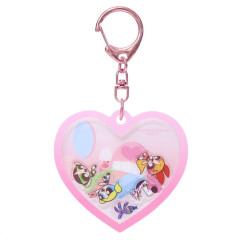 Japan The Powerpuff Girls Shaka Shaka Acrylic Keychain - Heart Pink