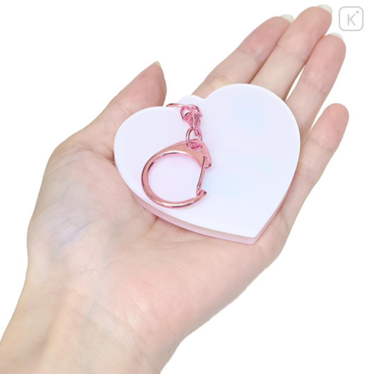 Japan The Powerpuff Girls Shaka Shaka Acrylic Keychain - Heart Pink - 2