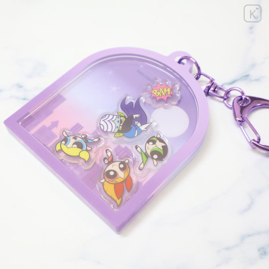 Japan The Powerpuff Girls Shaka Shaka Acrylic Keychain - Fighting Night Purple - 3